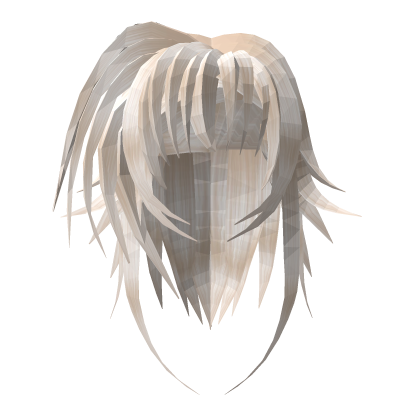 >_< light blonde long cute fluffy kawaii moe hair Roblox item