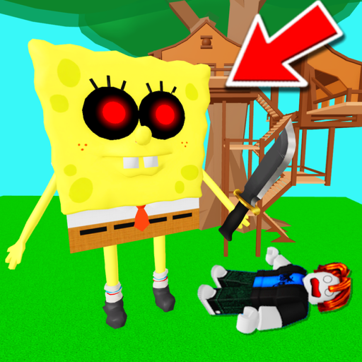 Survive Squarebob The Killer official Roblox game thumbnail