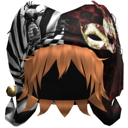 Vkei Gothic Circus Jester Hat w Ginger Hair Roblox item