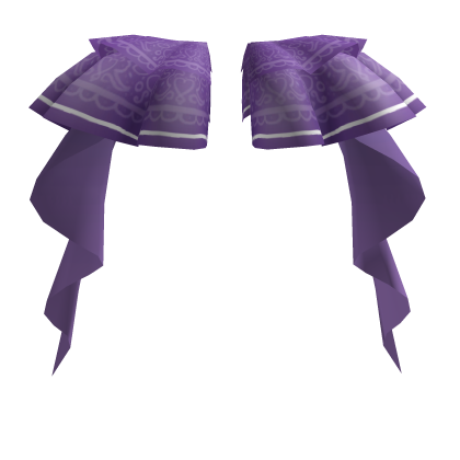 Purple Side Accents with Long Ruffles