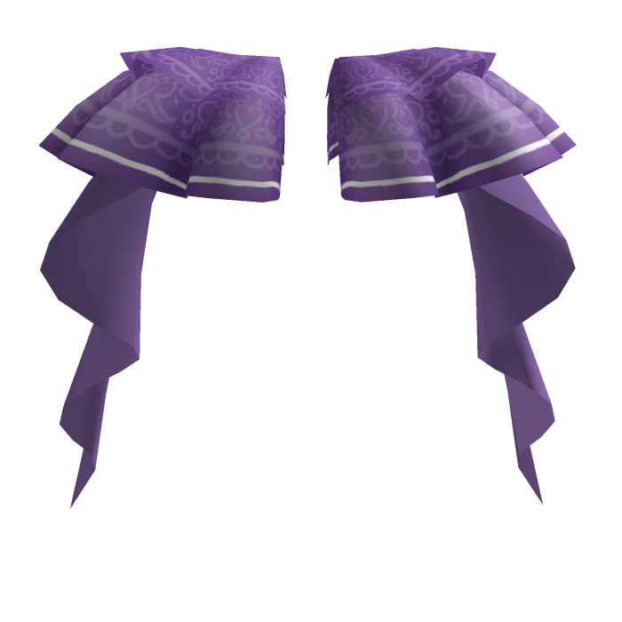 Purple Side Accents with Long Ruffles