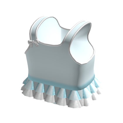 ノ꒰kawaii cute blue one piece swim suit w skirt thumbnail