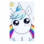 Rainbow Unicorn Star