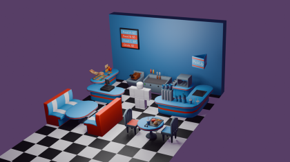 Stylized Fast Food Restaurant Kit preview 1
