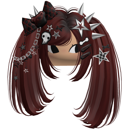 ♡ Scene Spiky Moe Pigtails (Red)
