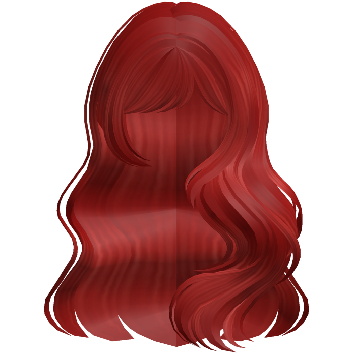 Long Wavy Layered Blowout in Bright Red