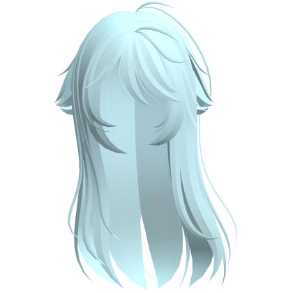 sky Blue Shy Moe Cat Girl Windy Whispy Hair