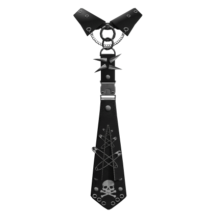 black y2k tie