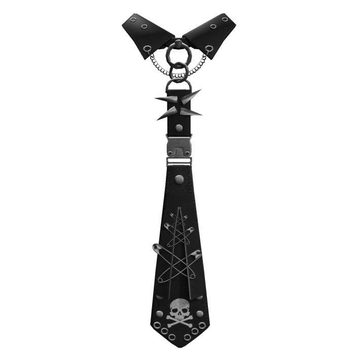 black y2k tie