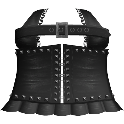 emo gothic studded corset dress in black Roblox item