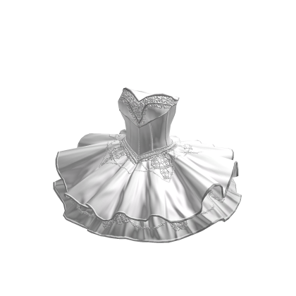♾️ White graceful court dress