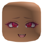 Excited Red Eyes Face