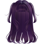 Violet Wavy Pigtails Hair