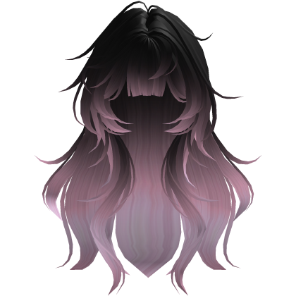 cute fluffy emo girl hair y2k (Pink n Black) Roblox item