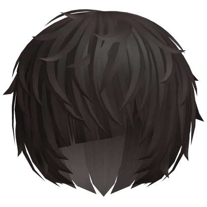 ^,…,^ dark brown messy vkei anime emo moe hair 