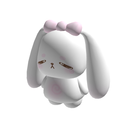 Cute tired bunny plushie