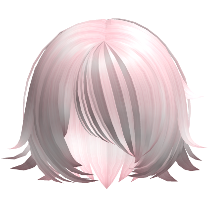 Pink Spiky Anime Style Shy Short Bob Hair