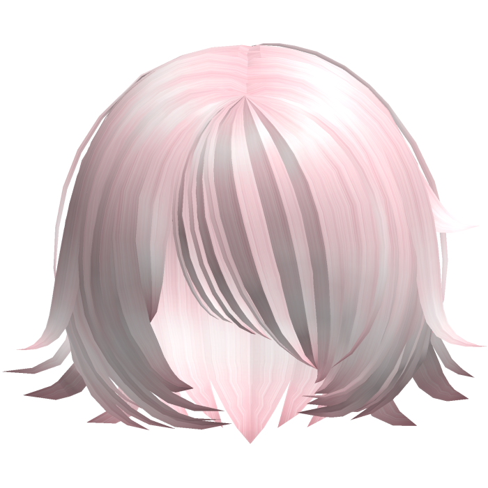Pink Spiky Anime Style Shy Short Bob Hair