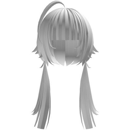 spiky moe emo pigtail with ahoge {white} ᗜ⩊ᗜ 