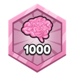 1000 Brains! Roblox badge thumbnail