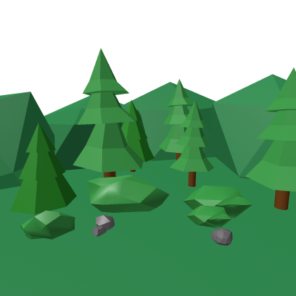Lowpoly Outside | Forest set