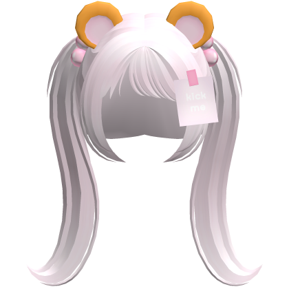 pastel pink kawaii tween hamster silly pigtails