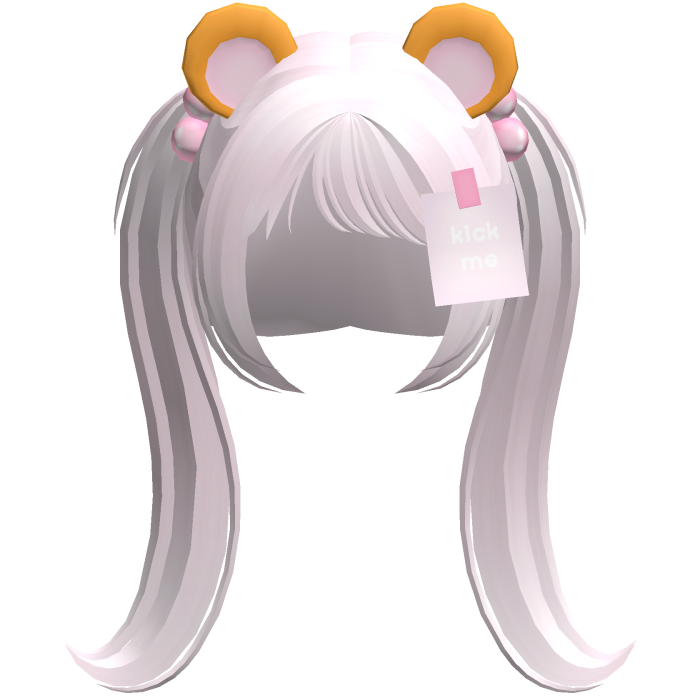 pastel pink kawaii tween hamster silly pigtails