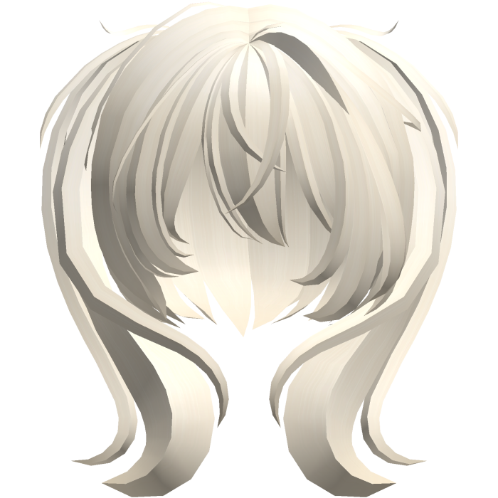 moe vkei emo messy side ponytails blonde