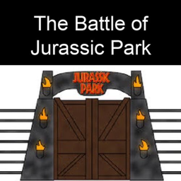 The battle  of Jurassic park