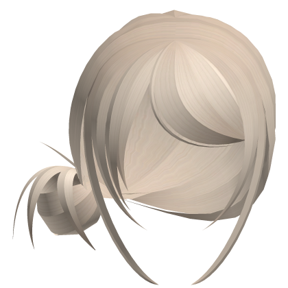 y2k shoujo low side bun blonde