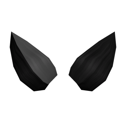 Black Pointy Ear-Shaped Hair Attachment Roblox item