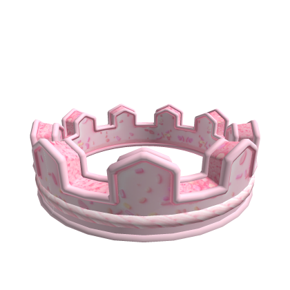 Pink Crown-fetti Cake Cute Aura Add-on