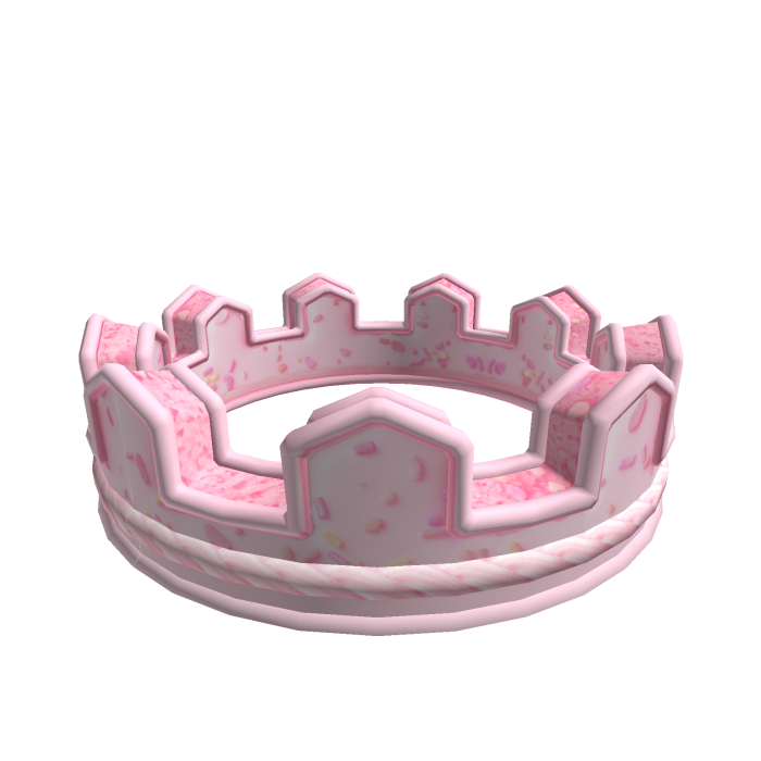 Pink Crown-fetti Cake Cute Aura Add-on