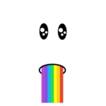 | Rainbow Barf Face |