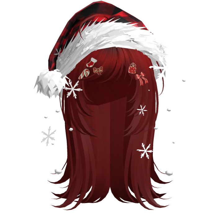 Cute Christmas Straight Hair (Red)