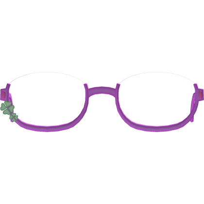 ♡ hot purple clover tween glasses