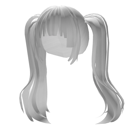 Kawaii Anime High Twintails (White) Roblox item