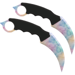 [FREE] Dual Karambits: Cotton Candy