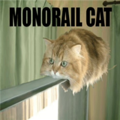 I is Monorail cat! Roblox decal
