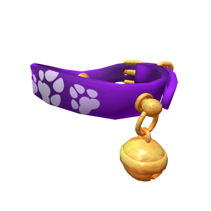 Cute Purple Pet Collar Roblox item
