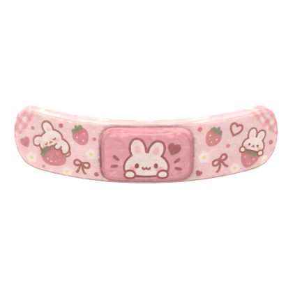 Kawaii Strawberry Bunny Bandage Roblox item