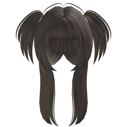 Ash Layered Hime Cut w/ Pigtails Roblox item