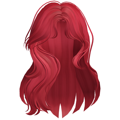 Wavy Flowy Cute Hair - Red Roblox item