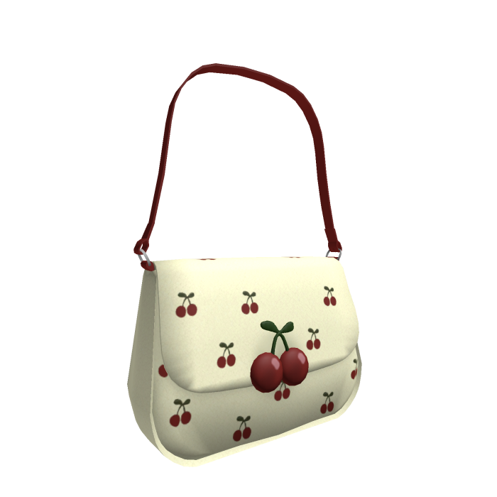 Cream Cherries Purse