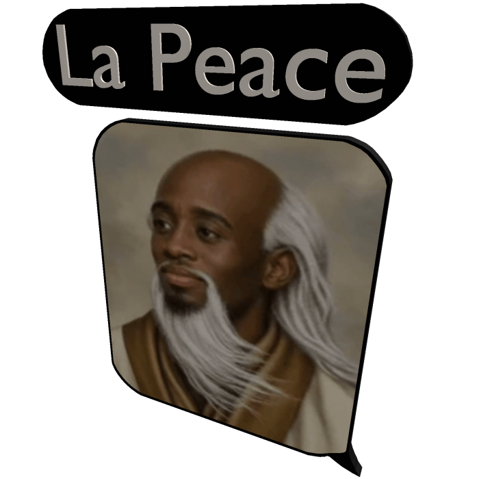 La Peace Text Message Bubble