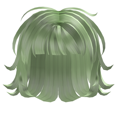 Short Green Messy Shaggy Hairstyle Roblox NoFilter