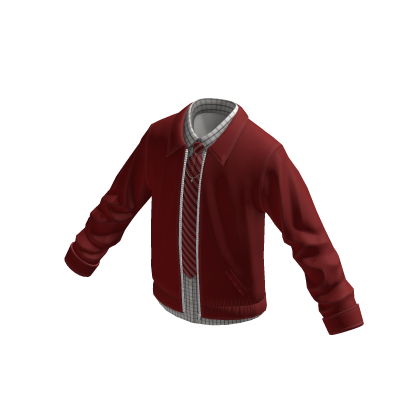 Retro Piped Zip Jacket (red) thumbnail
