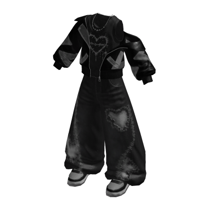 Grunge Street Baggy Pants (Grey)
