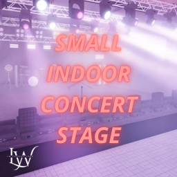 Small indoor concert stage