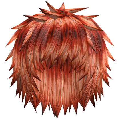Orange Spiky Emo Vkei Anime Boy Hair